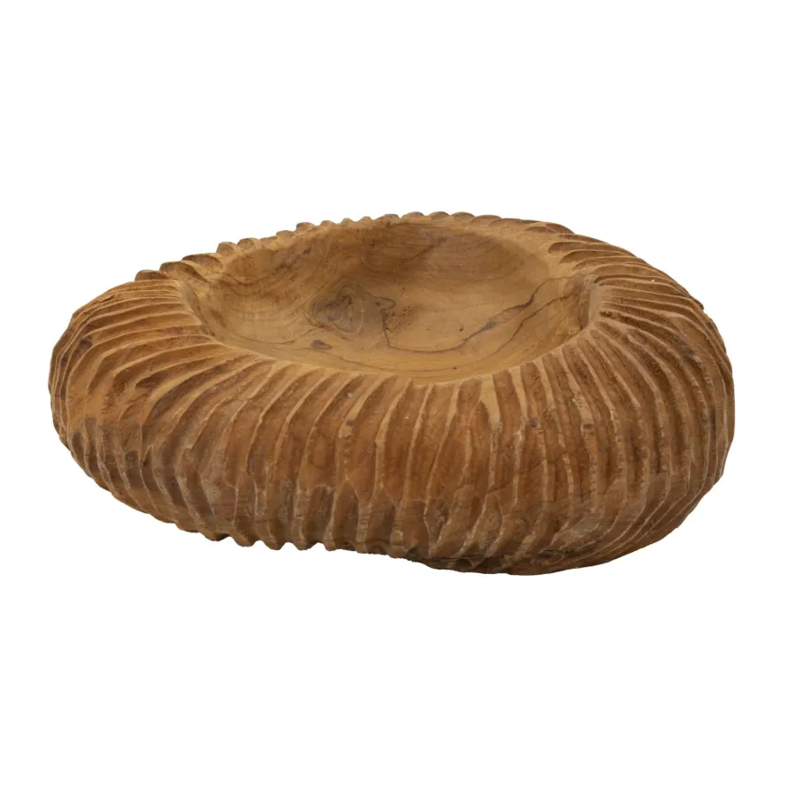 S/TASCHE GARIT z odzyskanego drewna tekowego Ø 32x11 cm (UNIKATY - NIEWYKONYWANE SERIJNIE)